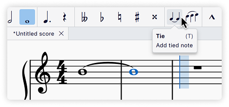 Tie entry