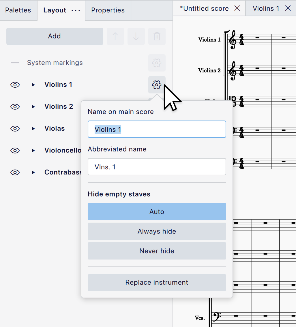 exposing instrument settings image
